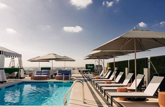 Spacious Unit Close to Sunset Deli ! Pet-Friendly, Rooftop Poolside Bar