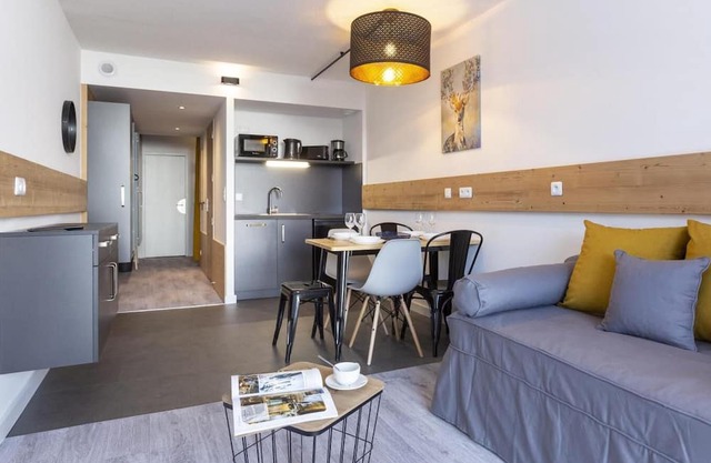 9th floor, view mountain, balcony, tv, 28m², Les Arcs