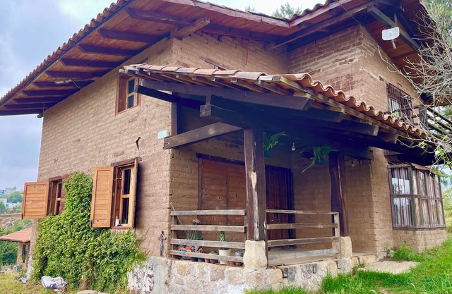 Adobe and Stone Cabin