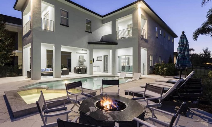 Reunion House | The Haute Haven with Movie Theater and Game Room at Reunion