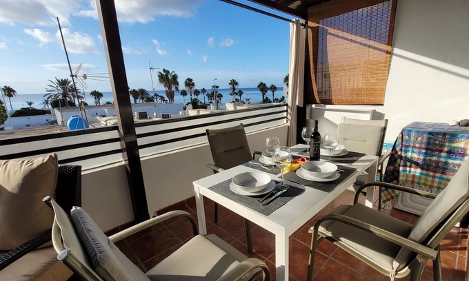 Puerto del Carmen House | Apartment located in prime location with sea views and just 150 meters from the beach