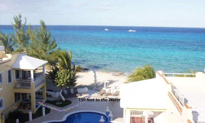 Cozumel Condo | Closest to Sandy Beach!!! Amazing views. Walk to Chankanaab, Uvas & Money Bar...