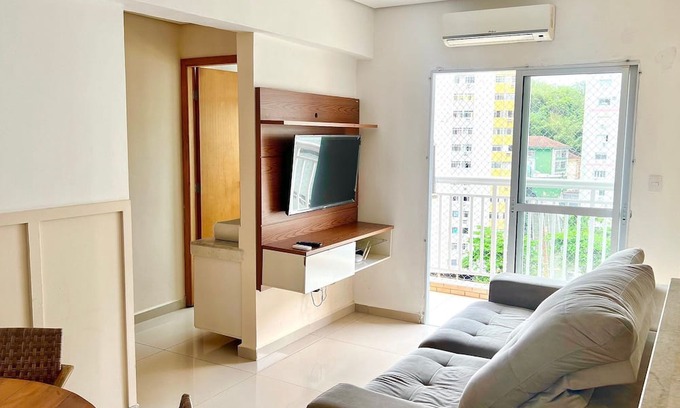 Jose Menino Apartment | 2 Min da Praia - 2Q - Vaga de Garagem