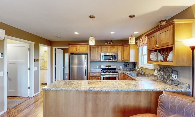 Spearfish Apartment | Quiet house with tranquil views of Spearfish Hills, grill, partial AC, & cable