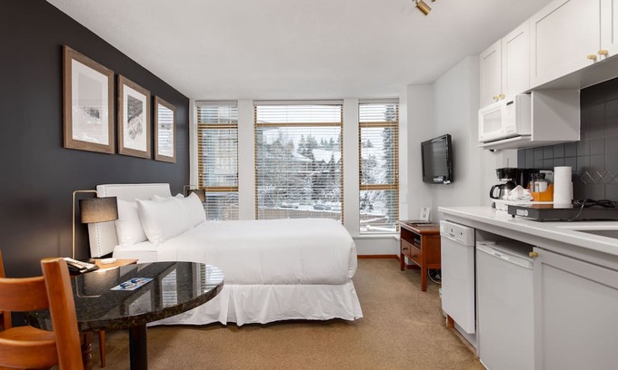 Whistler Cay Heights Apartment | Hotel suite with AC, pool, & hot tub steps away from enchanting Whistler
