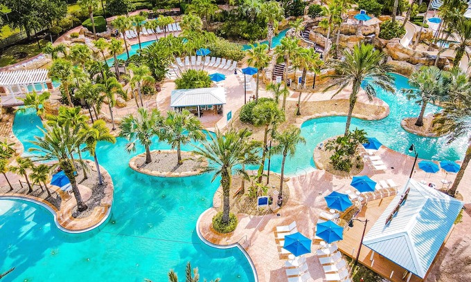 Reunion House | Spacious Modern Condo with Pool Table, Rooftop Terrace and Large Loft. Reunion Resort Water Park Access near Disney at Spectrum Resort Orlando by Rentyl - B31 #234