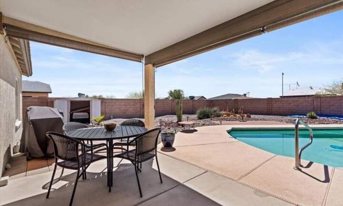 Arizona City House | Desert Oasis Retreat Pool Home