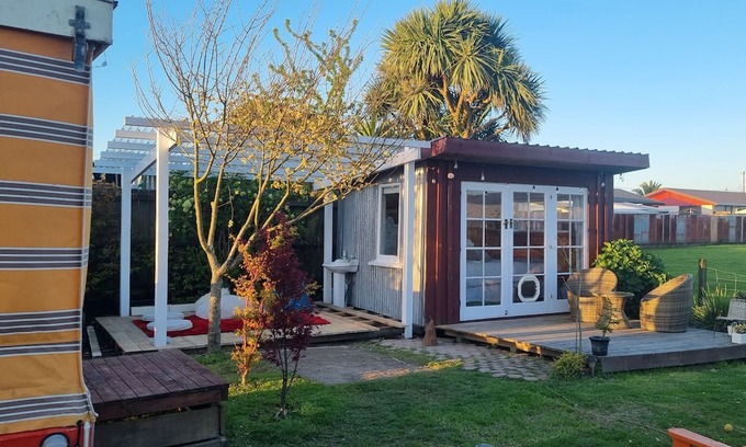 Westport Cottage | Unique, delightful Tiny Home with Alfresco living area including retro Poptop.
