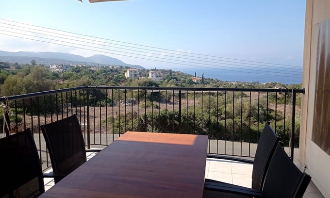 Latchi Apartment | Captain's view is your new serene spot with unlimited bay and mountains view