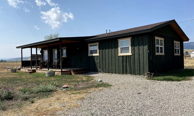 McAllister House | Secluded Modern Vacation Home with Madison Range Views near Ennis Lake, McAllister Montana