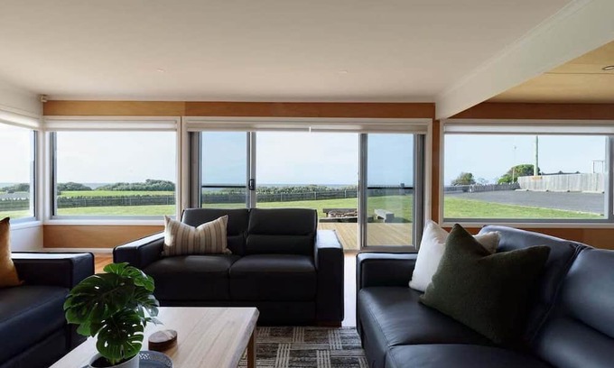 East Devonport House | Oceanfront Escape with Fire Pit & Coastal Views