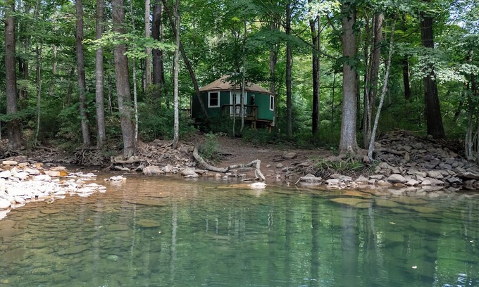Rawley Springs Cabin | Waterfront Yurt at Rawley Retreats